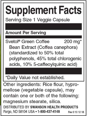 Swanson Svetol Green Coffee Bean Extract-factsheets