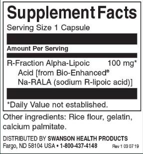 Swanson Dual Power R-Fraction Alpha Lipoic Acid-factsheets