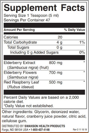 Swanson Elderberry Extract 100% natural-factsheets