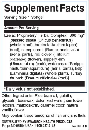 Swanson Essiac Eight Herb Proprietary Blend-factsheets