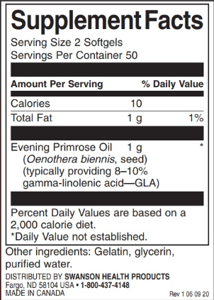 Swanson Evening Primrose Oil (OmegaTru)-factsheets