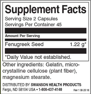 Swanson Fenugreek Seed-factsheets