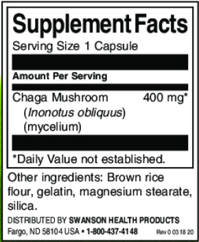 Swanson Full Spectrum Chaga Mushroom-factsheets