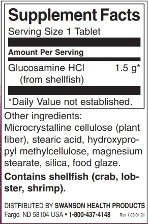 Swanson Glucosamine HCl-factsheets