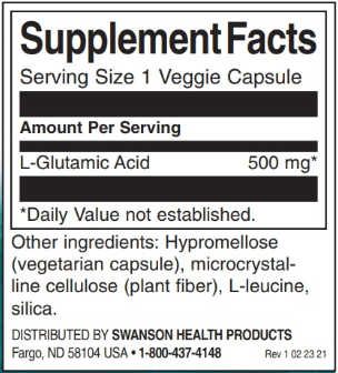Swanson Glutamic Acid-factsheets