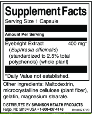 Swanson Eyebright Extract-factsheets