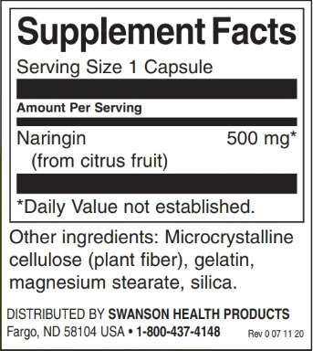 Swanson 100% Natural Naringin-factsheets