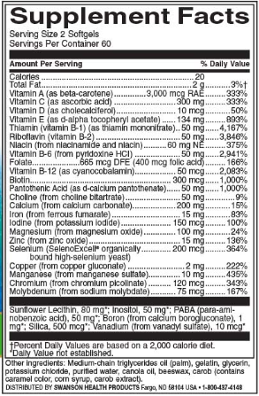 Swanson Highly Effective Multi Softgel Capsules-factsheets