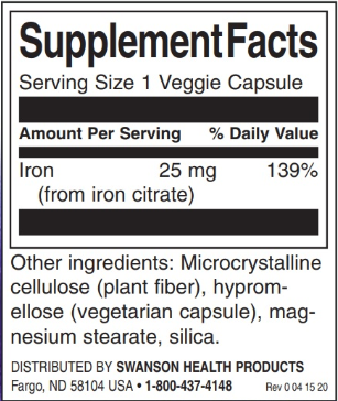 Swanson Iron Citrate-factsheets