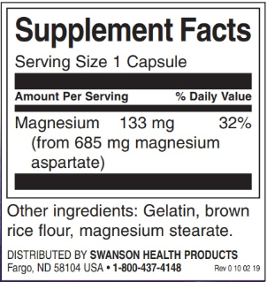 Swanson Magnesium Aspartate-factsheets