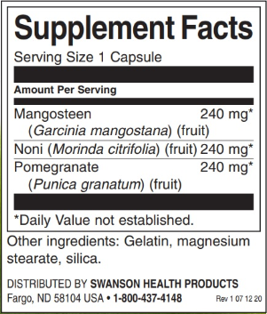 Swanson Mangosteen/Pomegranate/Noni Complex-factsheets