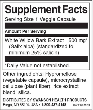 Swanson Maximum Power White Willow Bark-factsheets