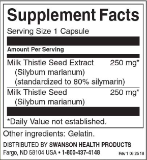 Swanson Milk Thistle (Standardized)-factsheets