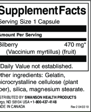 Swanson Bilberry Fruit-factsheets