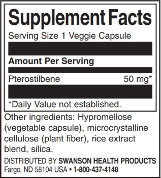 Swanson Pterostilbene-factsheets