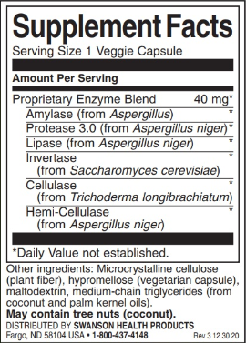 Swanson Anti-Gas Enzyme-factsheets