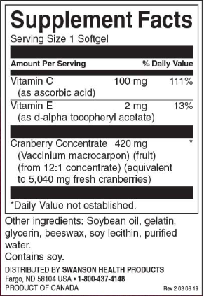 Swanson Super Strength Cranberry Whole Fruit Concentrate-factsheets