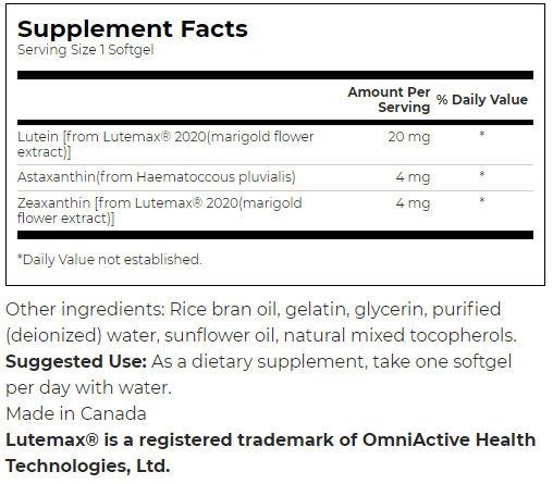 Swanson Ultimate Ocular Antioxidant-factsheets