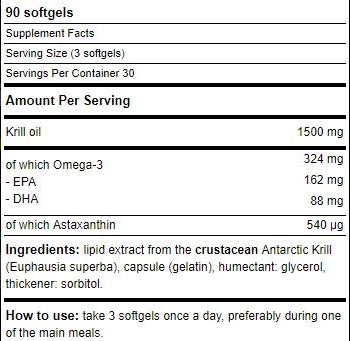 Yamamoto Nutrition Krill Oil 500 mg-factsheets