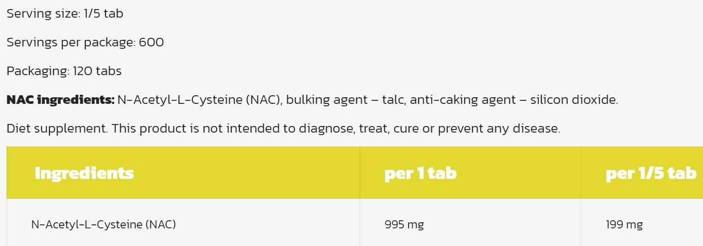 Hero.Lab NAC 1000 mg-factsheets