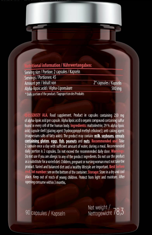 ESSENSEY ALA 500 mg-factsheets