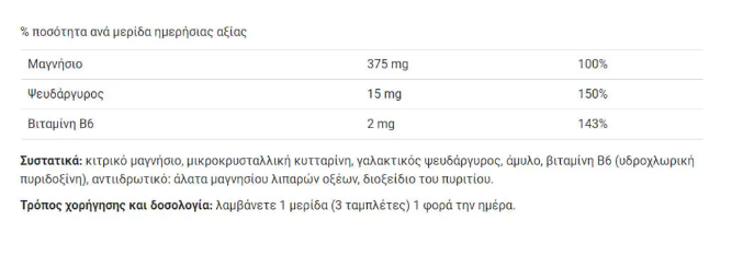 IronFlex Nutrition Mg+Zn+B6-factsheets