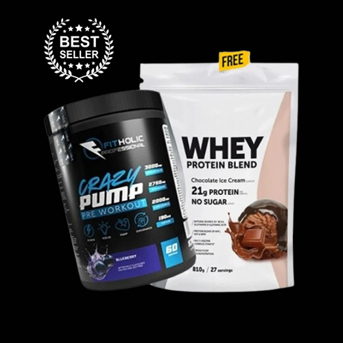 Promo Stack Fitholic Crazy Pump + Whey Protein Blend FREE-factsheets