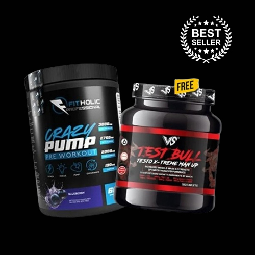 Promo Stack Fitholic  Crazy Pump + V-SHAPE Supps  TEST BULL FREE-factsheets