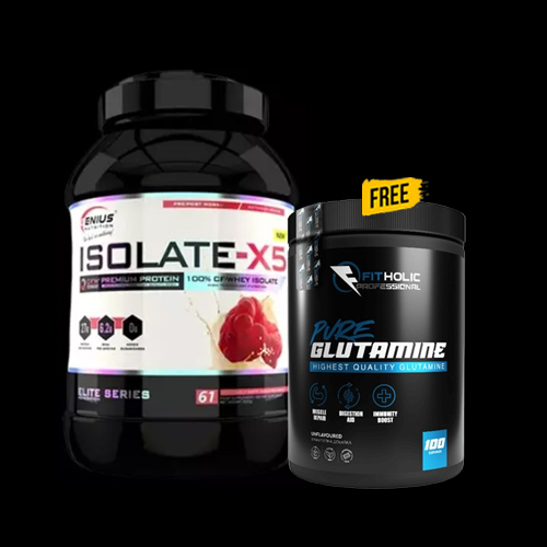 Promo Stack Genius Isolate-X5 + FitHolic Glutamine 1+1 FREE-factsheets