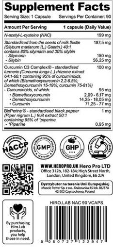 Hero.Lab NAC 199 mg | with Curcumin C3 & Milk Thistle-factsheets