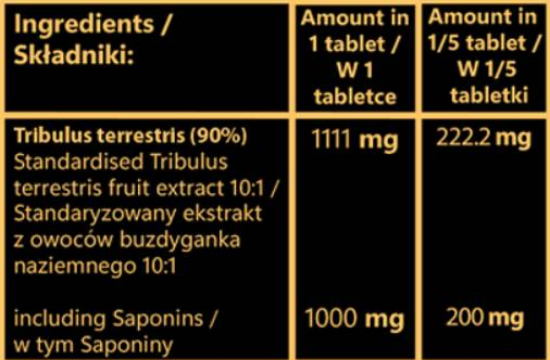 Hero.Lab Tribulus 1000 mg | Fruit Extract with 90% Saponins-factsheets