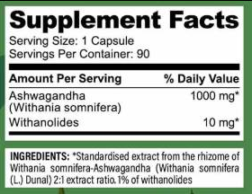 Hero.Lab Ashwagandha 1000 mg | with 10 mg Withanolides-factsheets