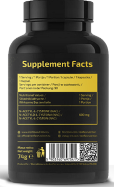 IronFlex Nutrition NAC 600mg-factsheets