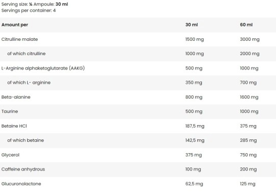 FA Nutrition Ice Pump Juice-factsheets