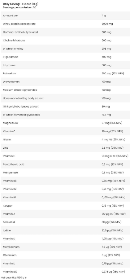 FA Nutrition Memory Protein | So Good! Series-factsheets