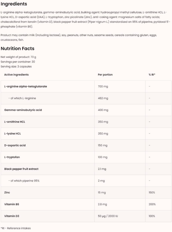 OstroVit GH Booster Extreme-factsheets