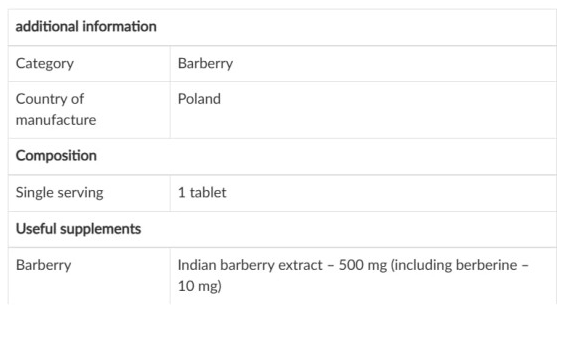 IronFlex Nutrition Berberine Extract-factsheets