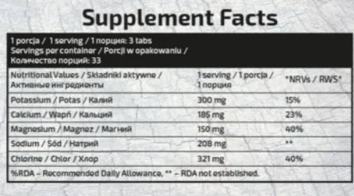 Ironflex Nutrition Electrolyte Salts-factsheets