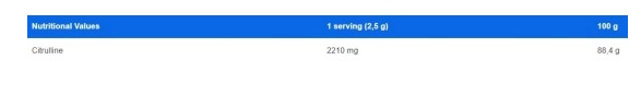Ironflex Nutrition Citrulline Powder-factsheets