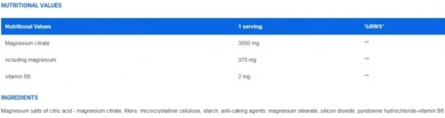Ironflex Nutrition Mg + B6-factsheets