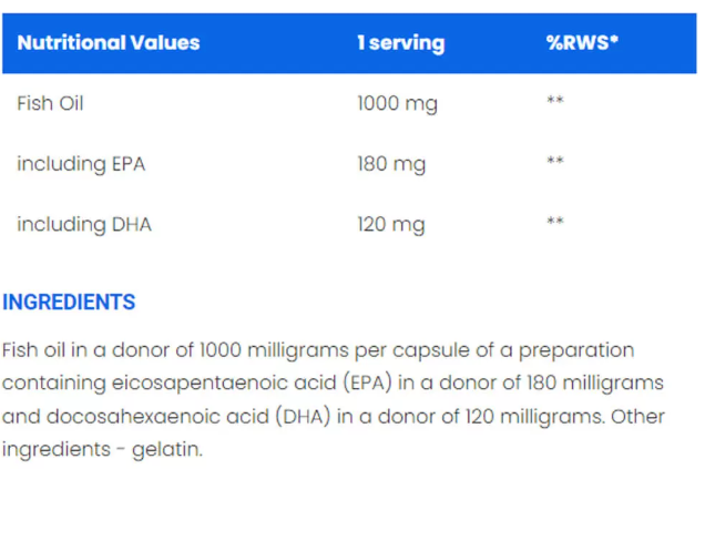 Ironflex Nutrition Omega-3 1000 mg-factsheets