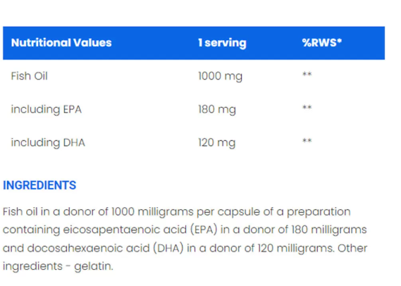 Ironflex Nutrition Omega-3 1000 mg-factsheets
