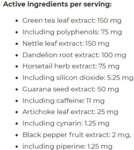 Ironflex Nutrition Water Out Piperine-factsheets