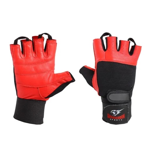 Armageddon Sports Fitness Gloves Red Lux