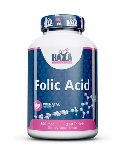Haya Labs Folic Acid 800 mg / 250 tablets
