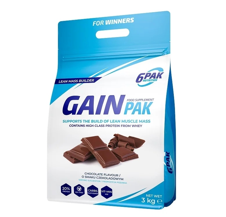 6 Pak Nutrition Gain Pak 3000 g