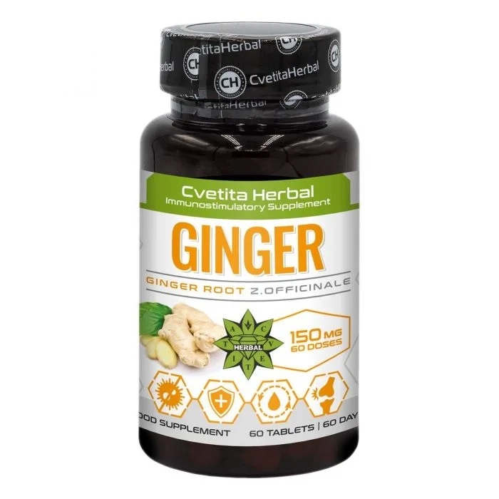 Cvetita Herbal Ginger - 60 tablets x 150 mg