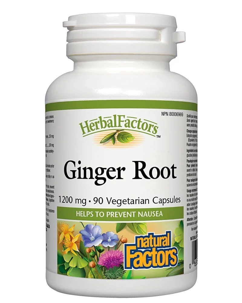 Natural Factors Ginger Root 1200mg / 90 Vcaps