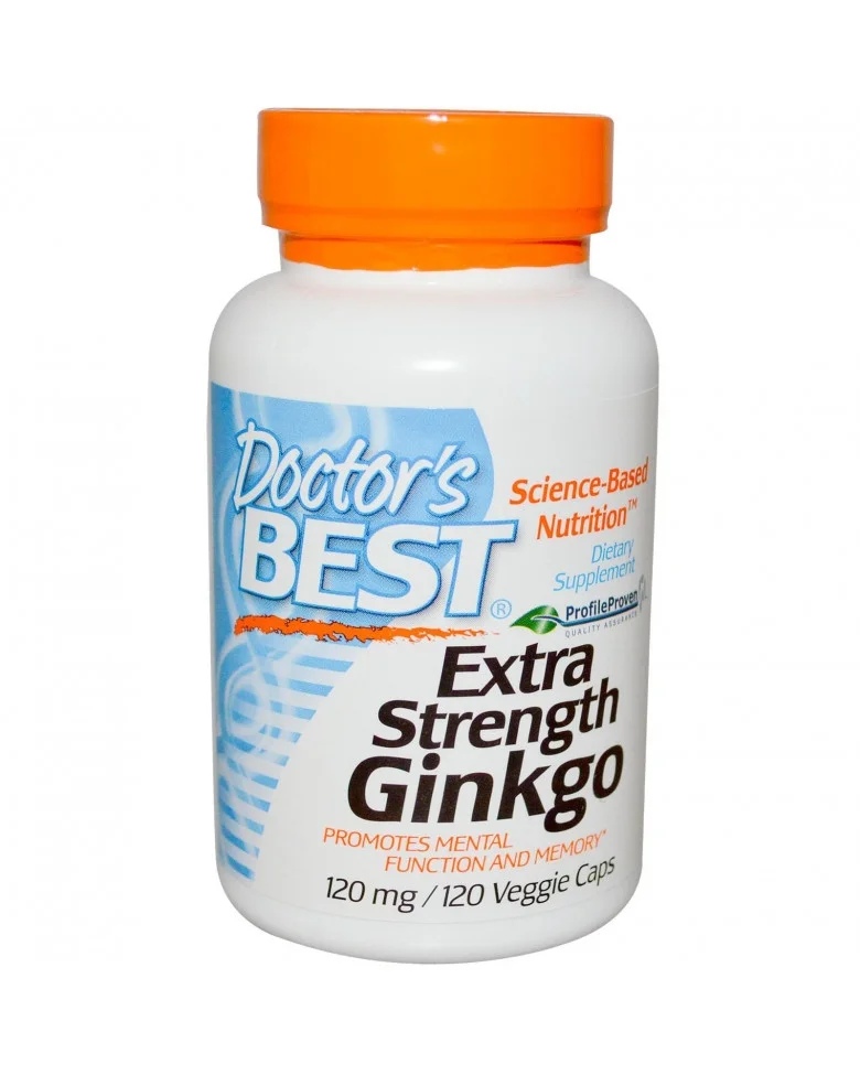 Doctors Best Ginkgo Biloba Extra strength 120 mg / 120 capsules