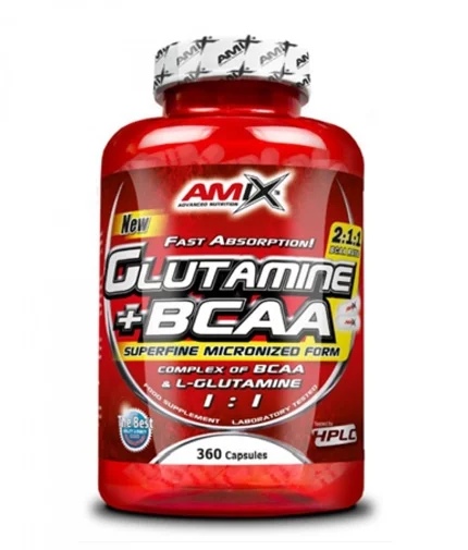 Amix Nutrition Glutamine + BCAA / 360 capsules